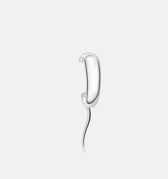 Gili bold sculptural earrings | Sterling Silver - White Rhodium - JOULALA