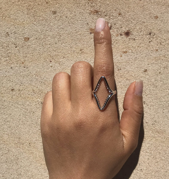 Raja Ampat Jaw Ring | Sterling Silver - White Rhodium - JOULALA