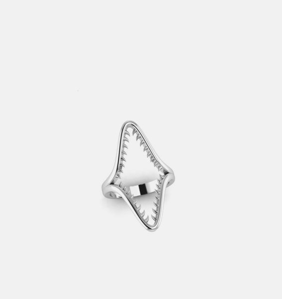 Raja Ampat Jaw Ring | Sterling Silver - White Rhodium - JOULALA